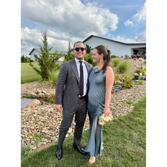 LAPOINTE Satin Cowl Neck Gown – Size 6 - Picture 6 of 7